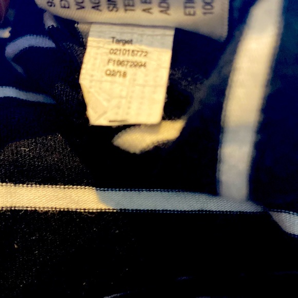 Ava & Viv Shirt 3XL Plus Size Black & White Striped Bird Detail w/ Sequins - Picture 5 of 6